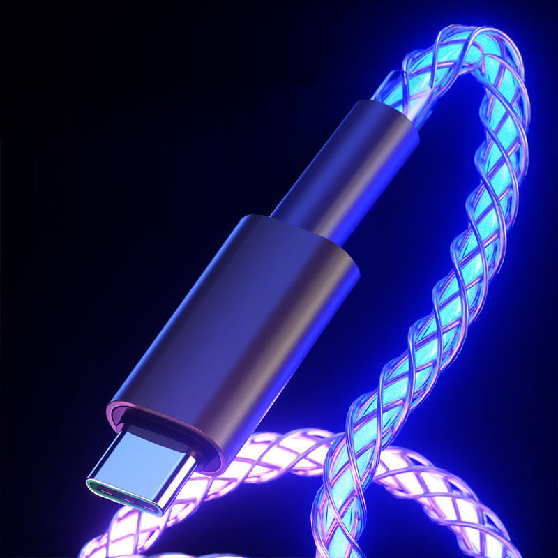 RGB Type C Cable - 3-in-1 66W 6A