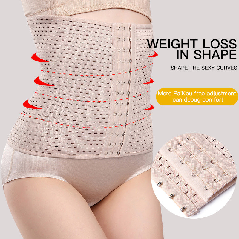 Breathable plastic belt body shaping