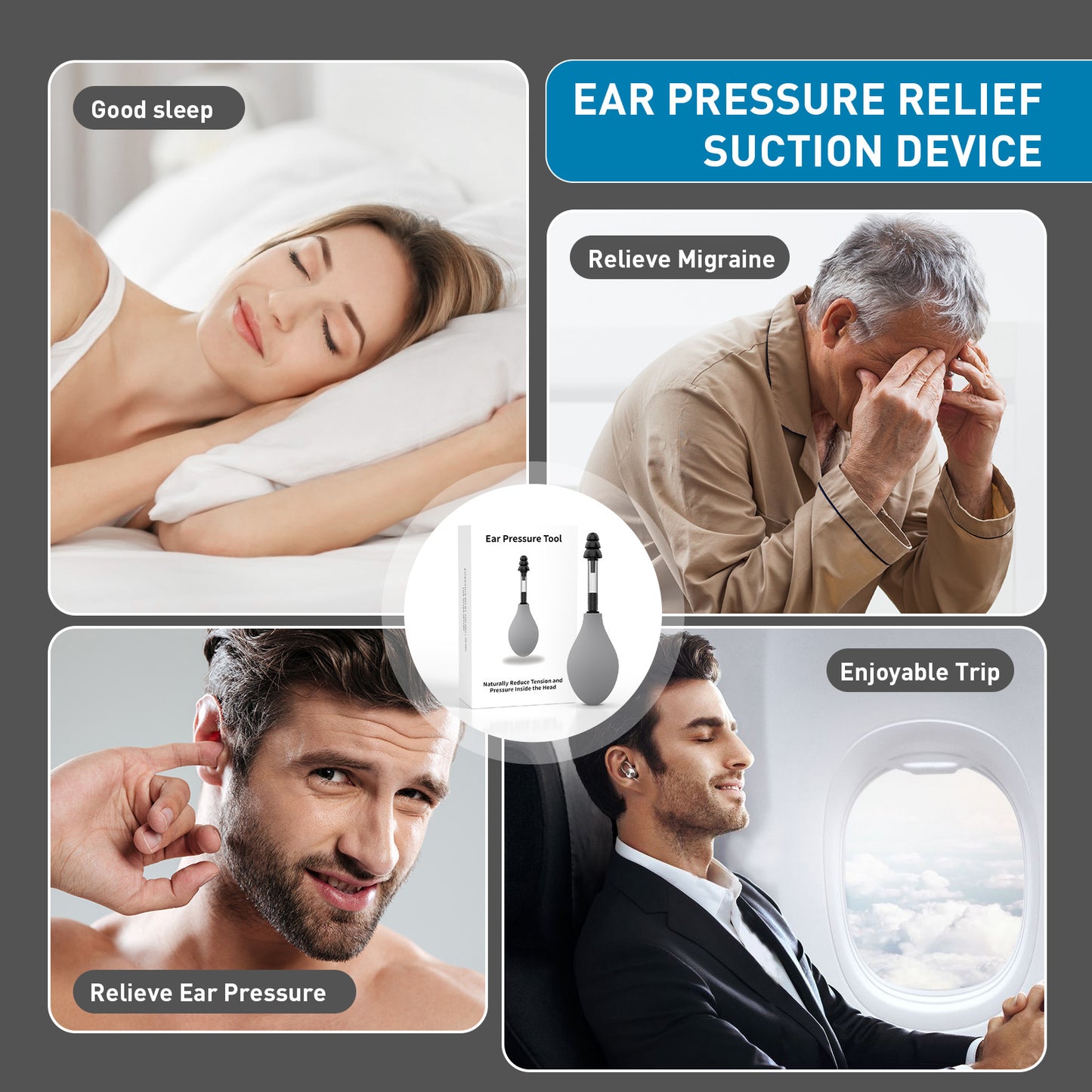 Portable Silicone Ear Pressure Regulator