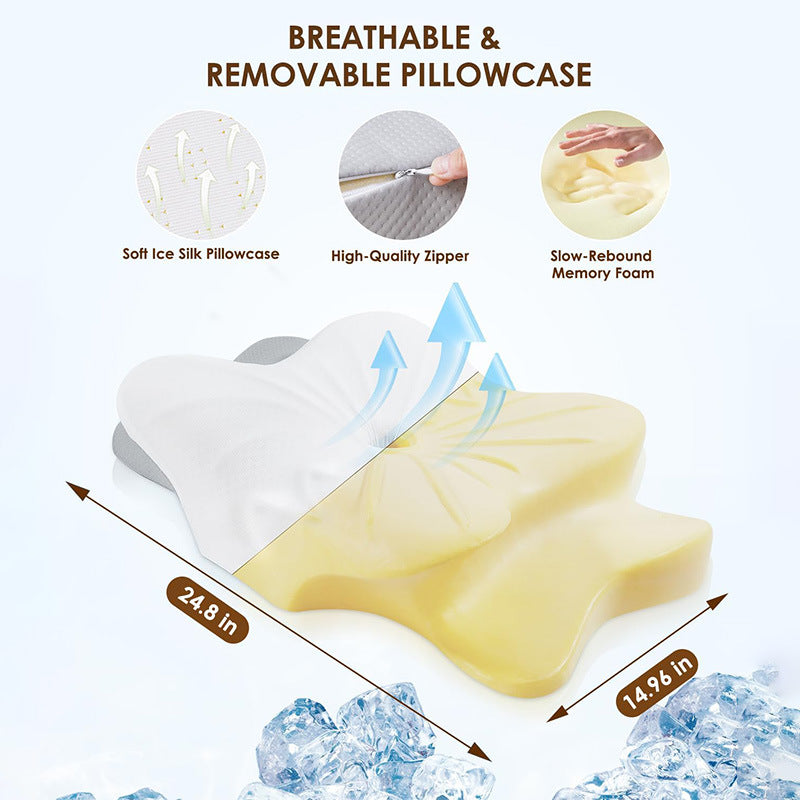 Ergonomic Memory Foam Cervical Pillow