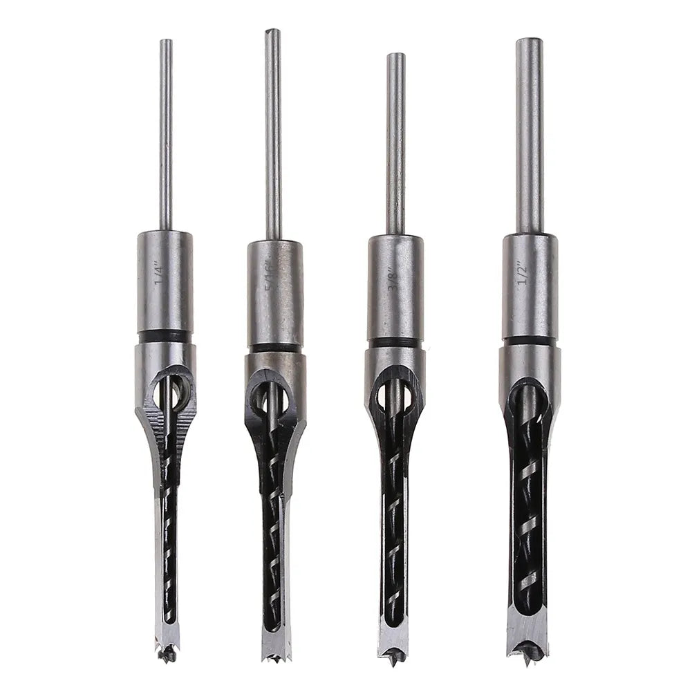 4-Piece t Square Hole Drill Bit Set