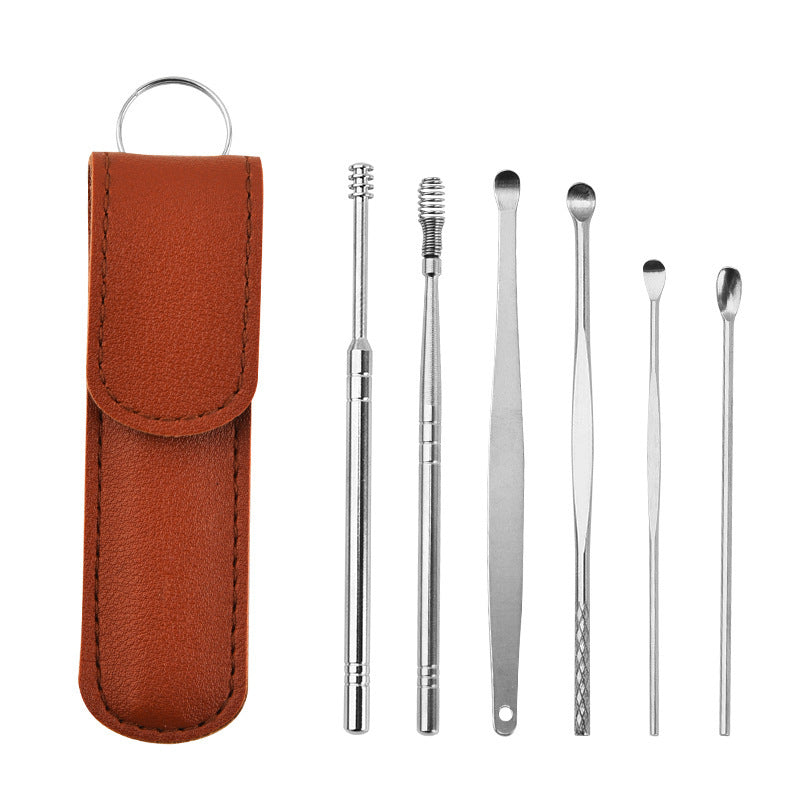 6-Piece Stainless Steel Ear Cleaning Set