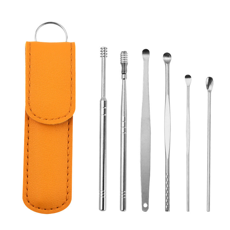 6-Piece Stainless Steel Ear Cleaning Set