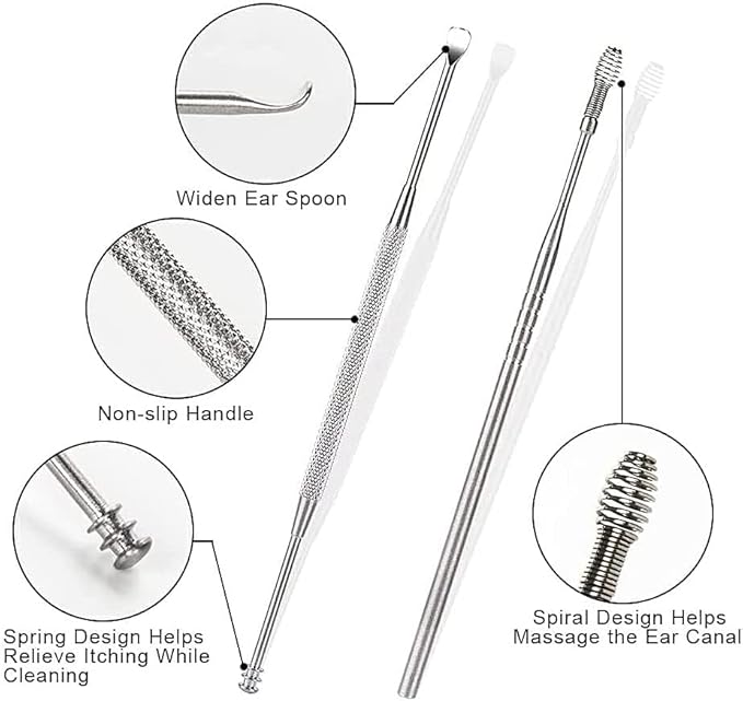 6-Piece Stainless Steel Ear Cleaning Set