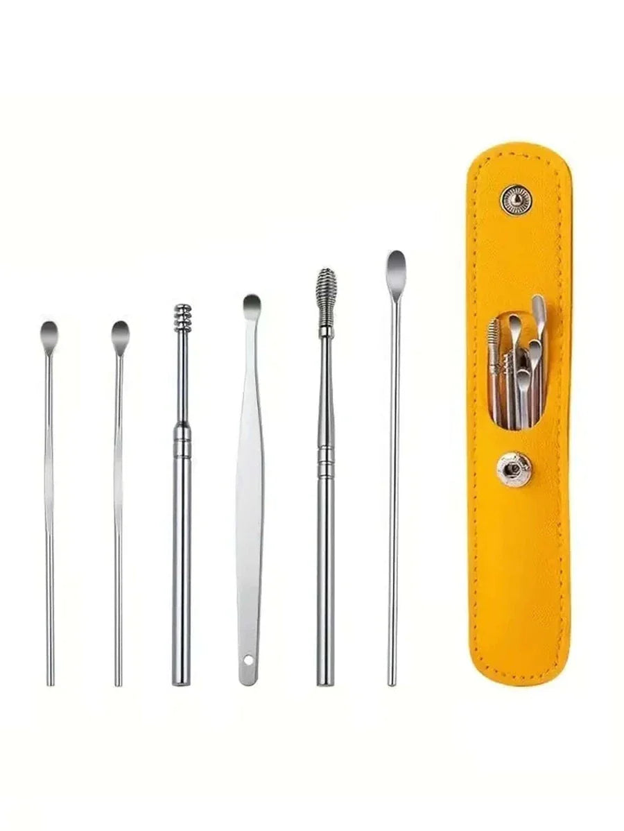 6-Piece Stainless Steel Ear Cleaning Set