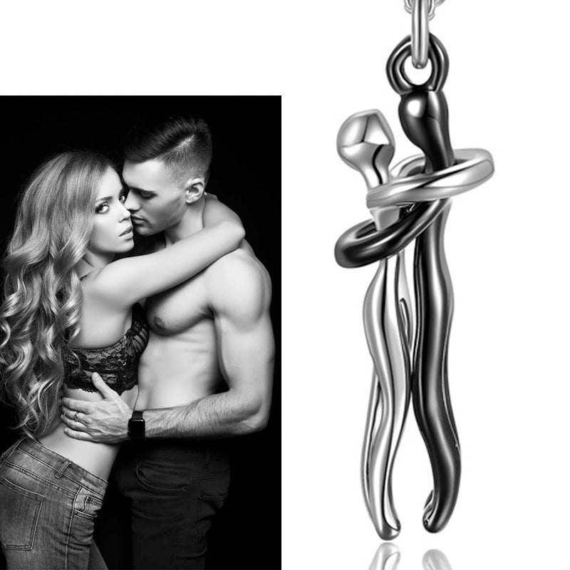 Hug Pendant Necklace – Stylish Couple Jewelry