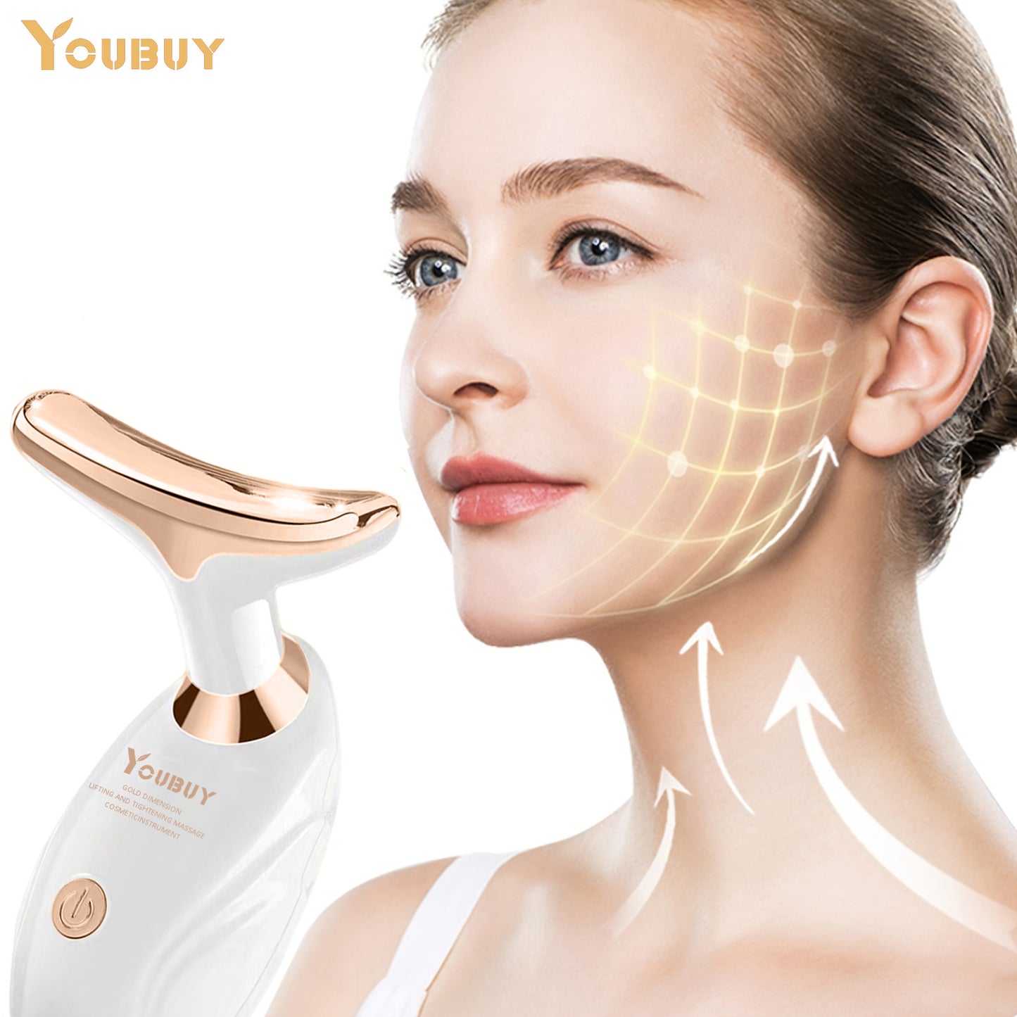 Electric Facial Beauty Massager - Black Gold