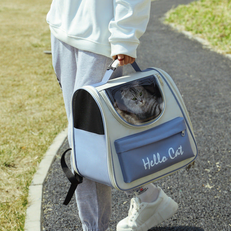 Cat Outdoor Carrier Bag - Breathable, Portable, 0-7.5kg