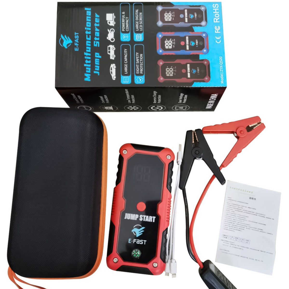 Portable Multi-Function Car Jump Starter & Power Bank