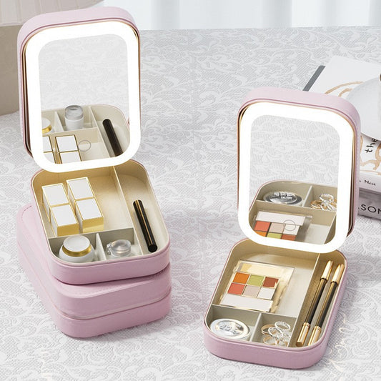 GlamGo™ LED Mirror Makeup Bag