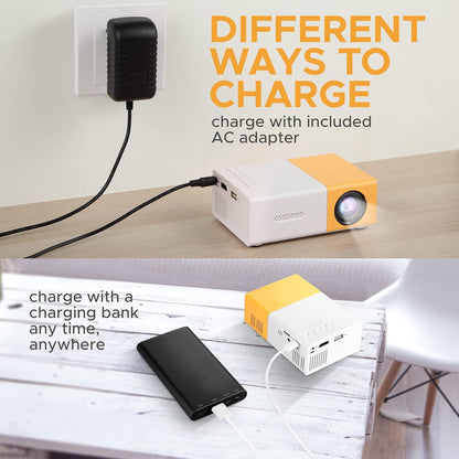 Mini Portable Projector for Home Theater - Smart TV