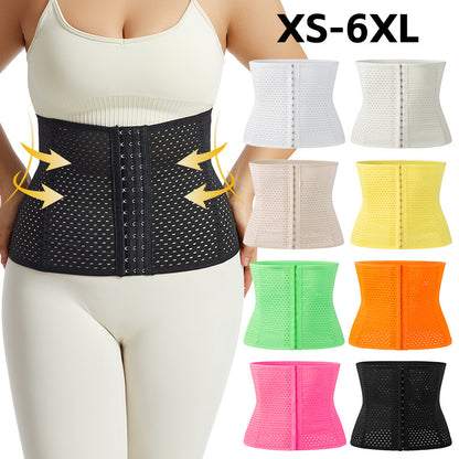 Breathable plastic belt body shaping