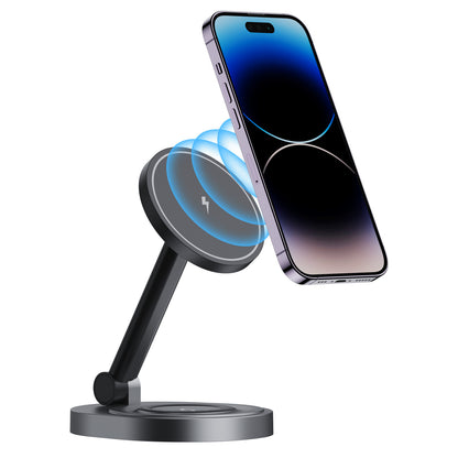 Folding Magnetic Wireless Charger - 2 In 1