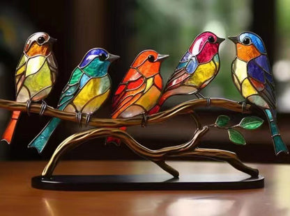 Birds on Branch Decorative Figurine - Office/Entrance