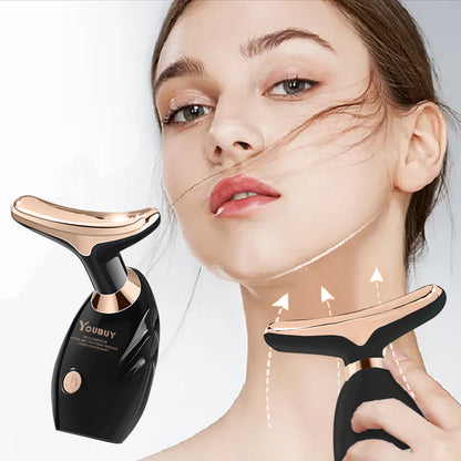 Electric Facial Beauty Massager - Black Gold
