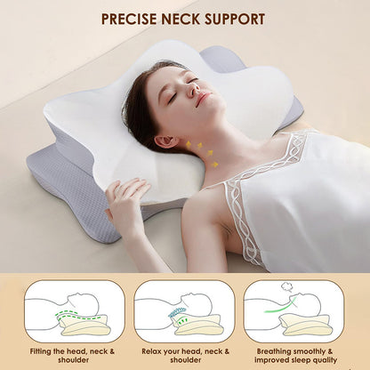 Ergonomic Memory Foam Cervical Pillow