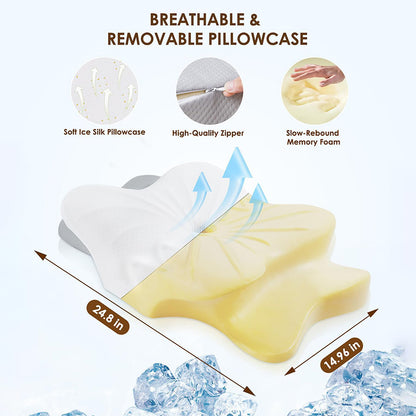 Ergonomic Memory Foam Cervical Pillow