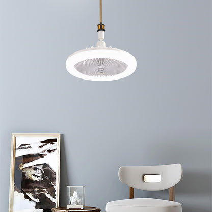 Modern Invisible Ceiling Fan with Lamp - Bedroom