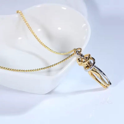 Hug Pendant Necklace – Stylish Couple Jewelry