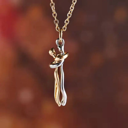 Hug Pendant Necklace – Stylish Couple Jewelry