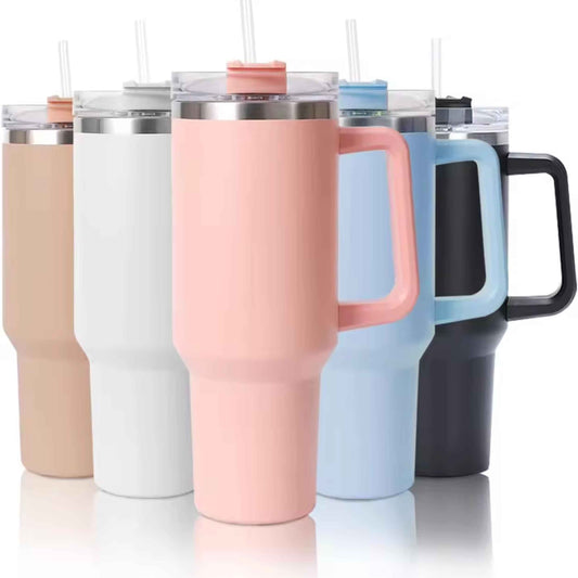 Stainless Steel Vacuum Tumbler with Handle
