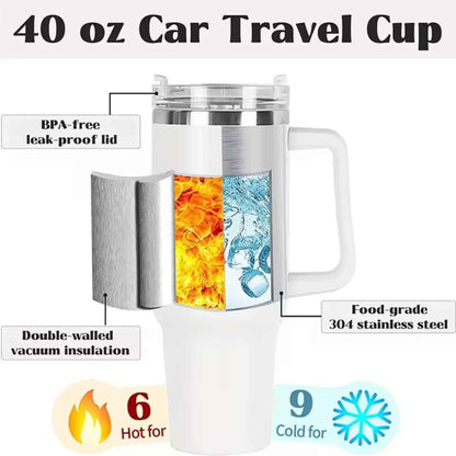 Stainless Steel Vacuum Tumbler with Handle