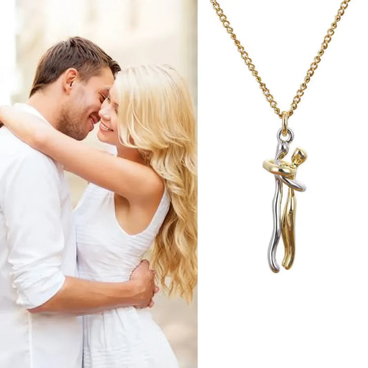 Hug Pendant Necklace – Stylish Couple Jewelry