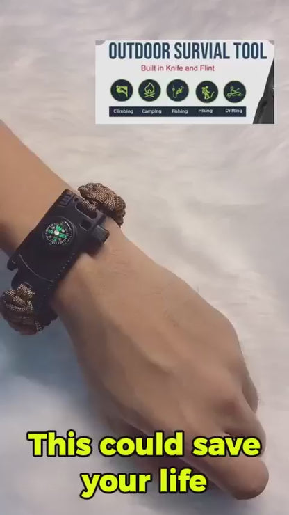 Multifunctional 7‑Core Paracord Bracelet