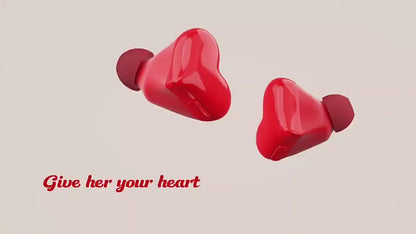 Heart-Shaped Bluetooth Wireless Headphones - New Design