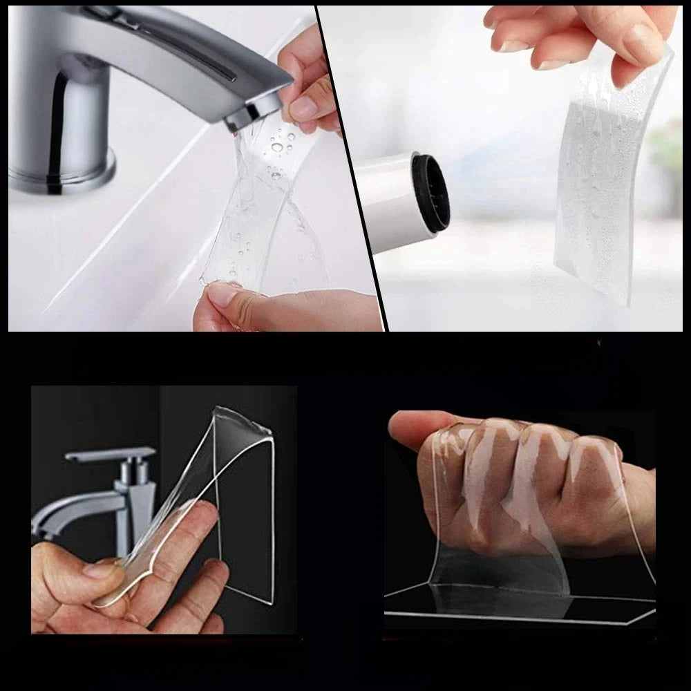 Clear Waterproof Double-Sided Gel Tape