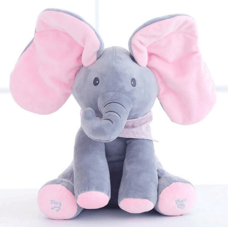 Peek-A-Boo Singing Elephant Plush Toy