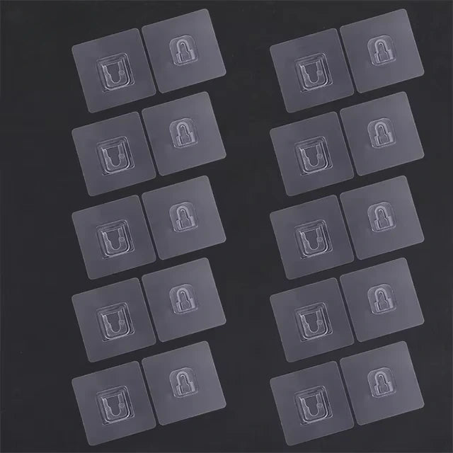 Punch-Free Wall Hook Hanger (Set of 10)