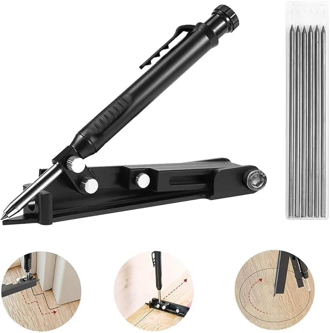 Multifunction Woodworking Scriber Compass Tool