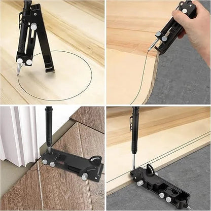 Multifunction Woodworking Scriber Compass Tool