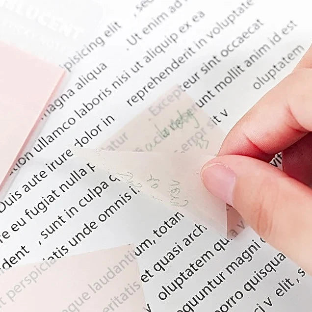 Transparent Color PET Index Sticky Notes