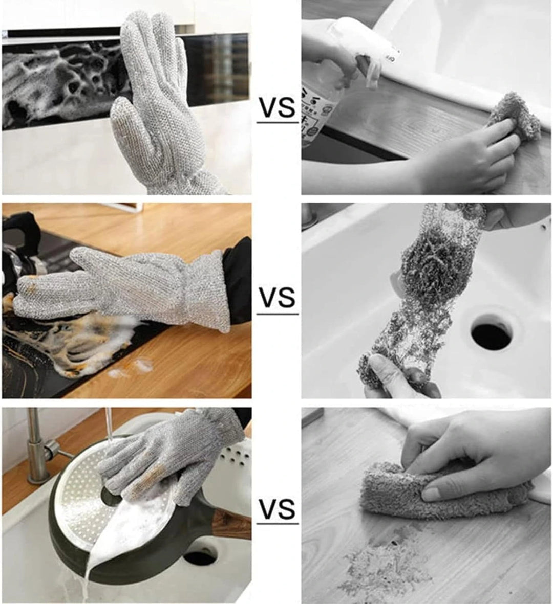 Non-Scratch Dishwashing Gloves