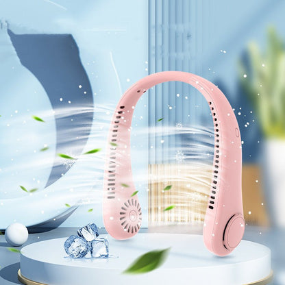 Bladeless Mini USB Turbo Fan – Portable, Digital & Rechargeable