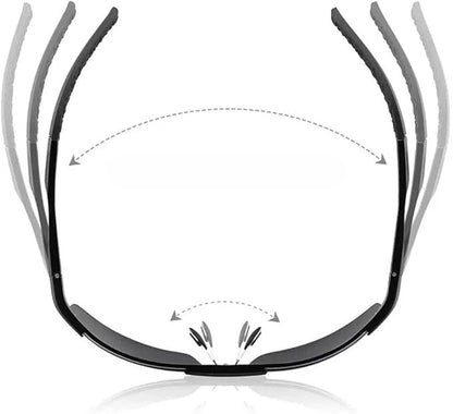 Automatic color-changing polarized sunglasses