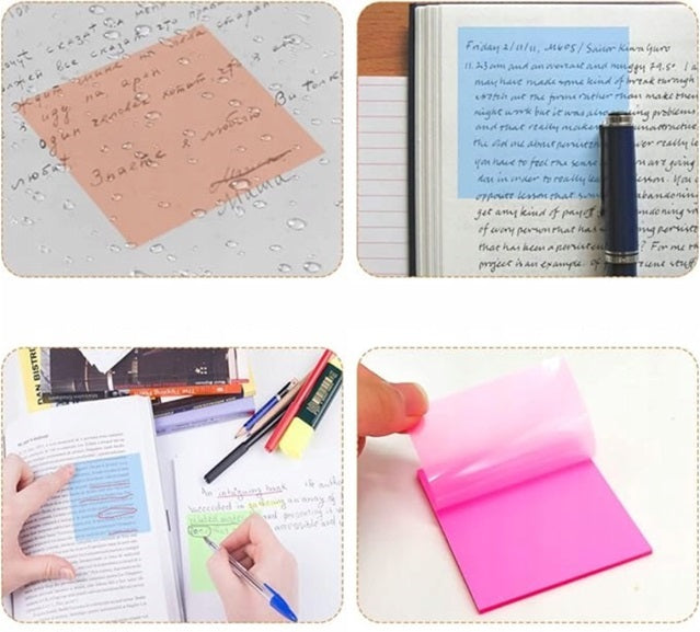 Transparent Color PET Index Sticky Notes